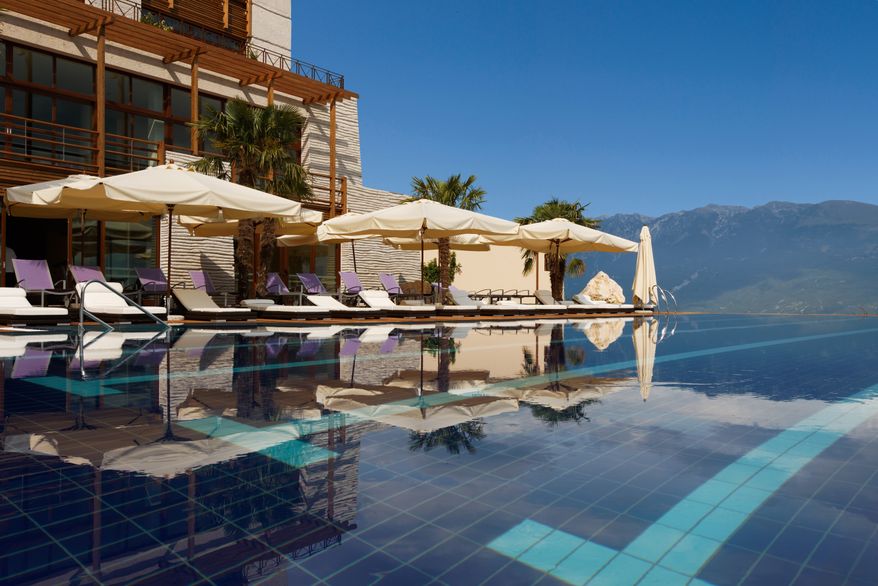 resort Infinity Pool Summertime