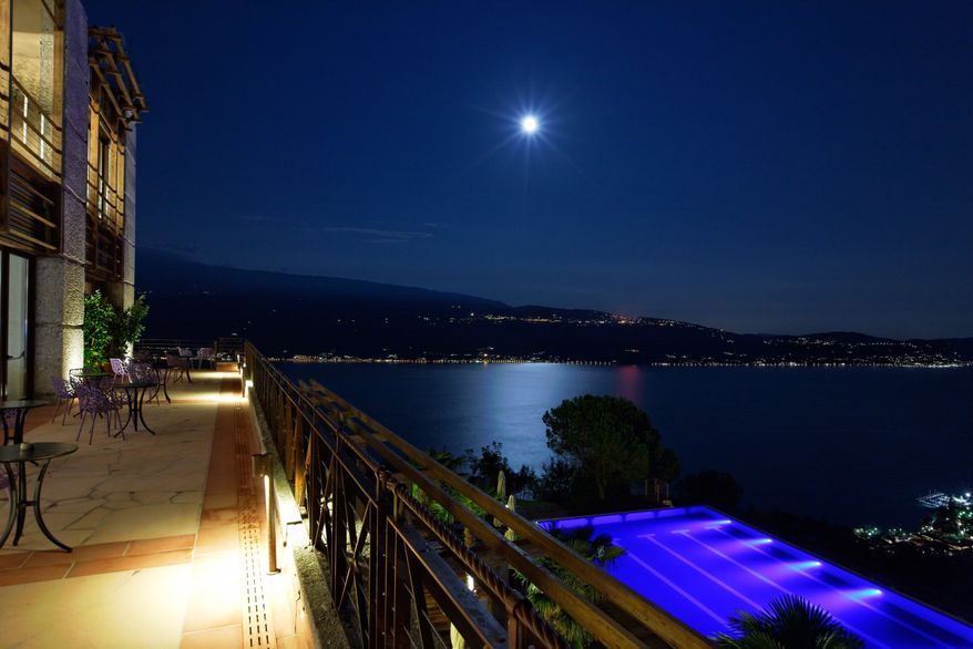 resort Terrace at night
